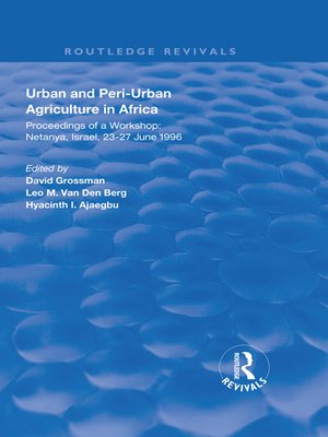 cover image of Urban and Peri-urban Agriculture in Africa